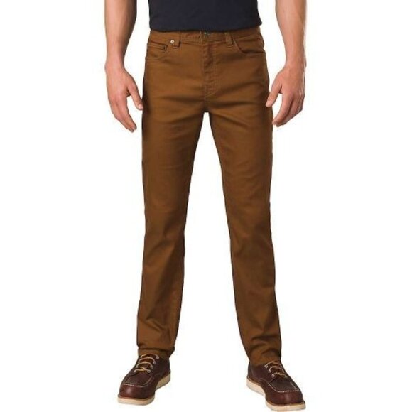 PrAna Jeans Mens 30x36 Sepia Bridger Slim Fit Straight Leg Denim 5 Pocket NWT - Picture 5 of 5